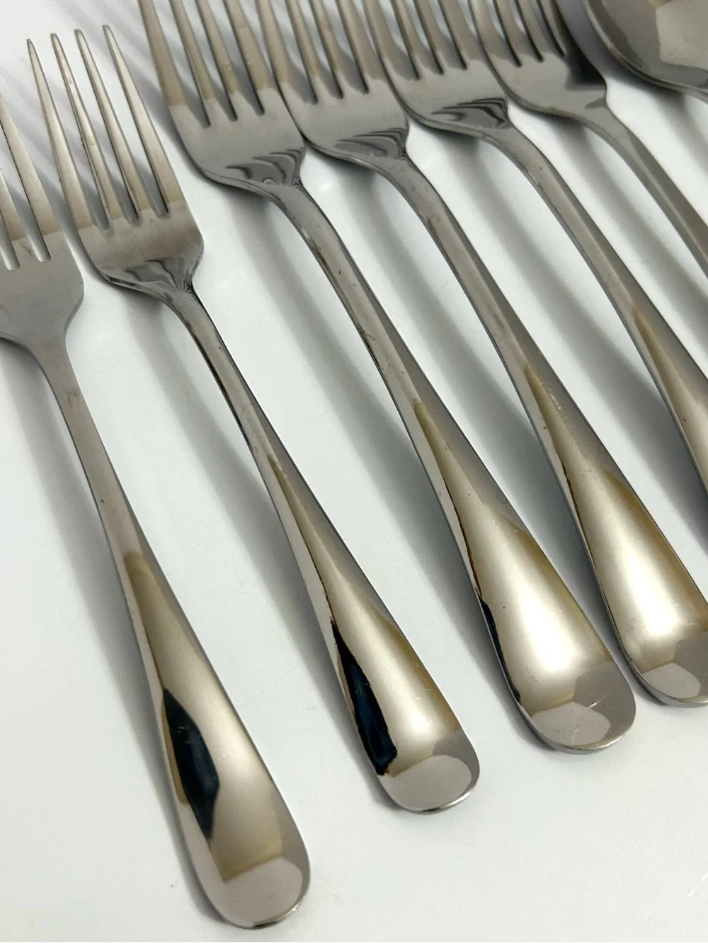 Cambridge Stainless Flatware Lot Pepino Glossy Replacement lot of 9 Spoon & Fork